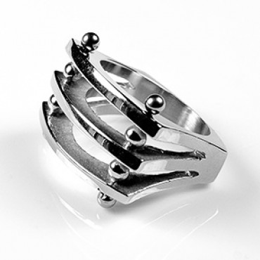 Prsten z chirurgické oceli Masive - US 9